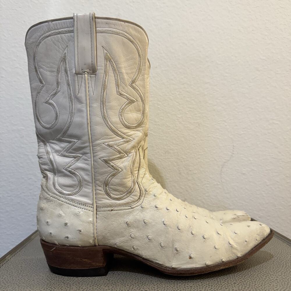 CUSTOM FULL QUILL OSTRICH WESTERN Cowboy Women Stelzigs Houston TX BOOTS 9.5B
